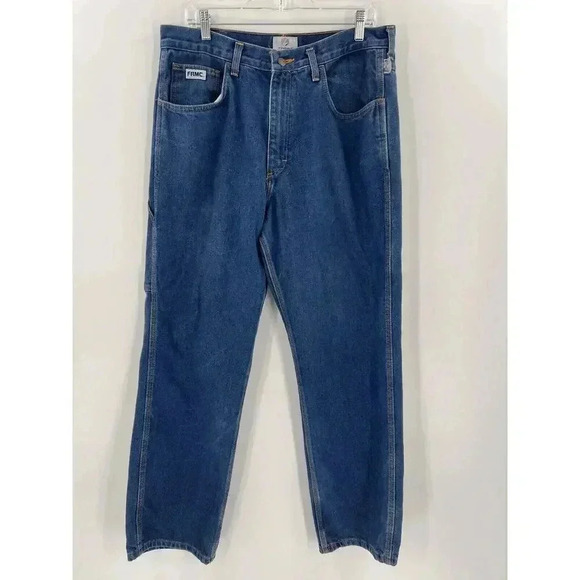 Tyndale FRMC Jeans Flame Resistant Pants F290T Blue Relaxed Carpenter 36x32 EUC - Picture 7 of 16